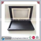 Matt Black and Hinged Wooden Photo Shadow Box With Glass thumbnail-2