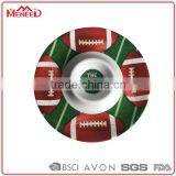 Canada Maple Design Round Melamine Chipping Snack Dish thumbnail-2