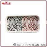 Hot Selling Restaurant Used Fashion Design Rectangular Melamine Small Drink Serving Trays thumbnail-1