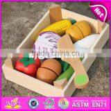 Pretend Play Kitchen Toys Wooden Toy Cutting Fruit for Kids W10B183 thumbnail-5