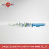 5 Pcs Set of Non-stick Coated/colorful Flower Printing Kitchen Knives thumbnail-5