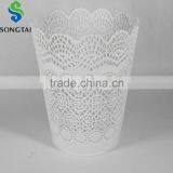 Plastic Round Hollow Out Garbage Bin thumbnail-1