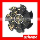 UCHOME High Quality 608 Ceramic Bearing Fidget Hand Spinner Toy Titanmium Metal Brass DIY thumbnail-3