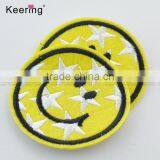 Colorful Smiley Face Embroidery Textile Patch WEF-025 thumbnail-2