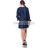 Guangzhou Domin Factory New Design Fashion Ladies Denim Dress thumbnail-4