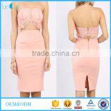 Custom Style Side Cut Out Mini Tube Dress Tall Tube Women Sexy Dress thumbnail-1