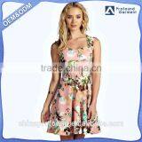 Custom Fashion Design Floral Printing Fancy Party Dress, Ladies One Piece Dress Pattern Dresses for Women thumbnail-1