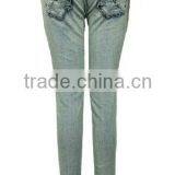 Fashionable Narrow Leg Women's Sexy Slim Fit Jean Cotton Pants thumbnail-2