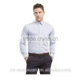 SZXX Tops Wholesale White Stripe Mens Casual Formal Shirts thumbnail-2