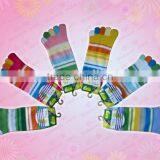 Winter Wear Stripe Five Fingers Socks/finger Soxs thumbnail-1