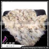 CX-D-84 Wholesale Custom Real Raccoon Fur Area Carpet Rugs thumbnail-2