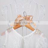 2017 New Fashion Beautiful Elegant Girls Long Sleeve White Lace Dress thumbnail-3