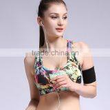New Wholesale Women Printing Padded Sports Yoga Bra thumbnail-5