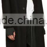 Long Sleeve Hoodie Structural Wire at Hood Perimeter Asymmetrical Zip Closure Welt Side Pockets Rib Knit Cuffs and Hem thumbnail-4