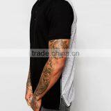 100% Cotton Custom Your Logo t Shirt Polo With Side Zip PS0114A thumbnail-3