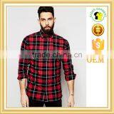 Latest Man Flannel Check Shirt With Your Logo thumbnail-1