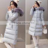 2016 New Fashion OEM Outdoor Long Fur Collar Woman Down Jacket thumbnail-6