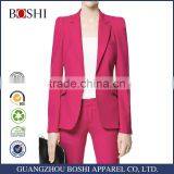 Blazer Women Latest Designs Ladies Suit Woolen Red Women Tuxedo Suits thumbnail-1