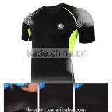 Polyester/spandex Mens Dri Fit Sports Compression t Shirt Wholesale thumbnail-1