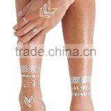 Wholesale Gold and Silver Metallic Temporary Tattoo Sticker thumbnail-2