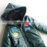 Wholesale Nylon Soft With Full Zipper Kids Boys Jacket With a Hood thumbnail-4