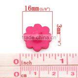 Cheap Wholesale Daisy Flower Fuchsia Acrylic Sewing Shank Buttons thumbnail-3