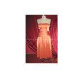 JA039 Bridesmaid Dress // Orange Bridesmaid Dress / / Strapless Bridesmaid Dress / / thumbnail-1