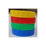 Debossed Silicone Bracelet Silicon Wristband thumbnail-2
