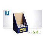 Fancy Corrugated Paper Counter Display Box for Retail , Cardboard Display Stands