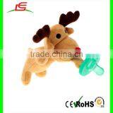 OEM&ODM Custom Plush Soft Giraffe Toys Pacifier Holder Stuffed Animal thumbnail-2