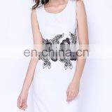 2016 BAIYIMO Women's Summer Mid Calf Floral Style Wear to Work Business Sheath Dress thumbnail-3