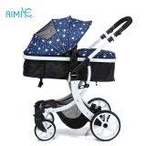 High-view Folding Baby Stroller With White Chassis thumbnail-2