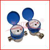 Single Jet Water Meter DN20 Thread Rotary Vane Wheel Dry-dial Brass Body Cold Water Flow Meter thumbnail-3