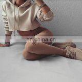 OEM Custom Logo Long Sleeve Thin Fabric Hoodies for Women Crop Tops thumbnail-7