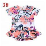 2019 New Summer Newborn Baby Girls Big Flower Zipper Overalls Clothes Cotton Rompers Baby Clothes Over 40styles thumbnail-7