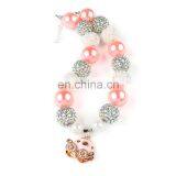 Girl Pink Pumpkin Necklace Kids Halloween Diamond Charms Pendants Jewelry Accessories thumbnail-6