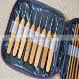 Sweater Needle Carbonized Bamboo Handle Round Crochet Purple Package Bamboo Crochet Set thumbnail-6