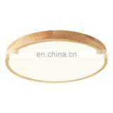 Wooden Color Round Bedroom Macaron Lamp Ultra Slim Modern LED Ceiling Lights For Living Room thumbnail-6