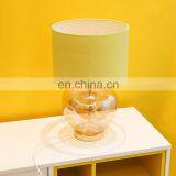 Hotel Decor Modern Yellow Lampshade Small Nightstand Glass Table Lights for Sale thumbnail-3