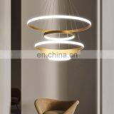 Living Room Chandelier Modern Minimalist Creative Led Duplex Building Ring Nordic Bedroom Dining Room Lamps thumbnail-2
