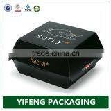 Eco-friendly Hamburger Paper Boxes Printed at Food Standard