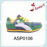 2015 Woman Lace up Fashion Sports Shoes a Riot of Colour Sport Shoes Factory thumbnail-1