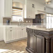 North American Classic Oak Solid Wood Kitchen Furniture Pantry Storage Island Cherry Wood Kitchen Cabinets thumbnail-5