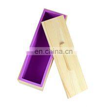New 2021 DIY Rectangle Custom Logo Wood Handmade Silicone Soap Molds Soap Making thumbnail-5