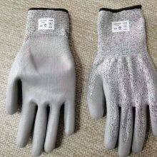 Cut Resistant Level 5 HPPE Liner PU Coated Anti Cut Gloves With EN388 4543C Bagloves thumbnail-2