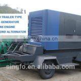 CE Certification 10KVA Tailer Type Portable Electrical Diesel Generators With 403D-11G Engine for Sale thumbnail-3