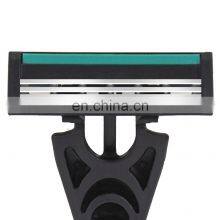 Sharp Triple Blades Man Razor Pivoting Head Shaving Stick Replacement Blade Cartridges With Lubricant Strip LY3-03 thumbnail-2