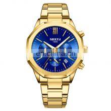 Dropshipping NIBOSI 2519 Luxury Reloj Stainless Steel Back Japan Movt Watches for Men Original thumbnail-3