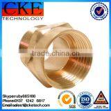 Brass Custom CNC Machined Tapped Sleeve Bushing