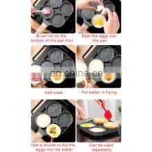 4 Hole Frying Pot Pan Thickened Omelet Pan Non-stick Egg Pancake Steak Cooking Egg Ham Pans Breakfast Maker Cookware thumbnail-5